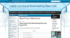 Desktop Screenshot of bookmarking-sites-lists.com