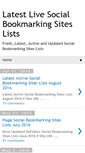 Mobile Screenshot of bookmarking-sites-lists.com