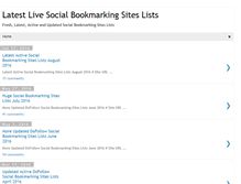 Tablet Screenshot of bookmarking-sites-lists.com